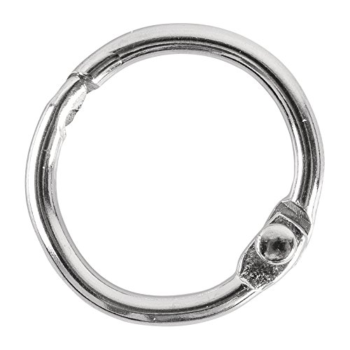Rayher 2520200 Metallringe zum Öffnen, 19 mm ø innen, SB-Btl. 12 Stück