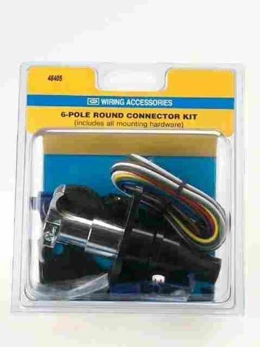 Hopkins Round Trailer Kit 48"/6 Pole 6 - 12 V, 8 A by Hopkins Manufacturing