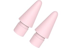 TUCANA 2PCS Colorful Pen Tips Compatible for Apple iPad Pencil 1st & 2nd Generation (Pink)