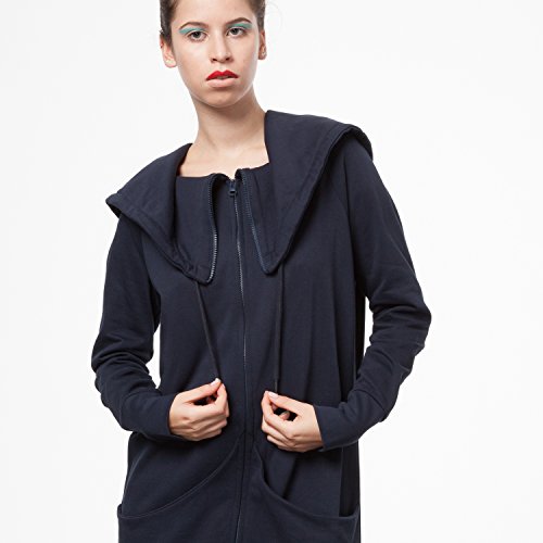 THOKKTHOKK TT1013 Yuki Zipjacket Eclipse Woman aus 100% Biobaumwolle hergestellt // GOTS & Fairtrade Zertifiziert, Größe:S/M - 6