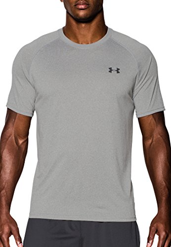 UNDER ARMOUR UA Tech Kurzarmshirt Herren, Grau, M
