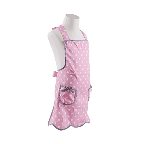 G2PLUS Schön Kinderschürze Schürzen Baumwolle Küchenschürze Modische Apron mit Taschen zum Kochen oder Backen (Kinder Schürze) - 2