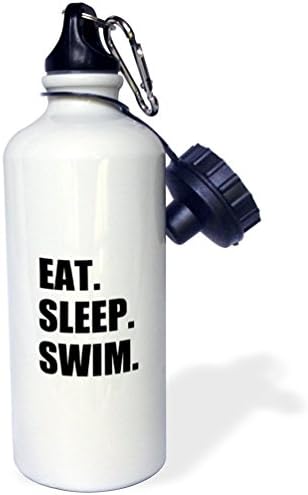 Beforyou Aluminium Sports Water Bottle Eat Sleep Swim Swimming Enthusiast Drinking Flask 400ml 600ml