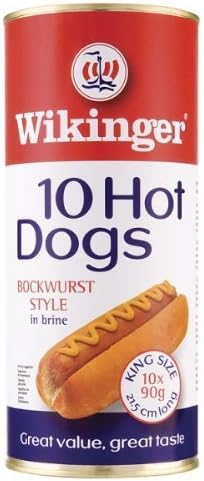 Wikinger Hot Dogs Bockwurst Style in Brine - 6 x 10s