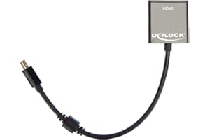 Delock Adapter mini Displayport 1.2 Stecker > HDMI Buchse 4K Aktiv schwarz