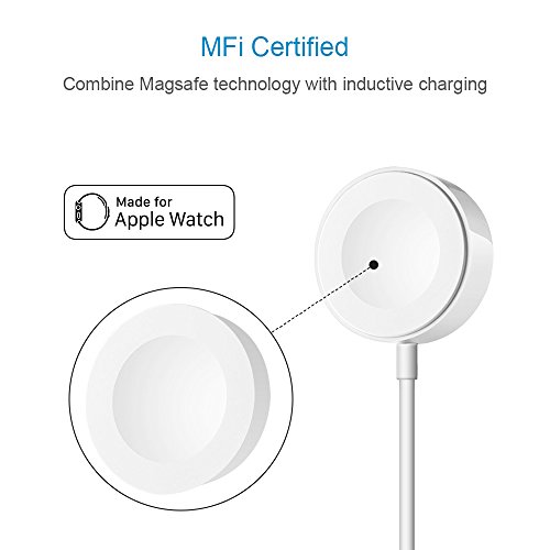 OPSO (Apple MFi zertifiziert) Apple Watch Magnetisches Ladekabel für 38 mm und 42 mm Apple Watch -6.6Feet (2 Meter) - 4