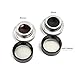 Tinabless 2 in 1 Brown and Black Waterproof Gel Eyeliner Set with Makeup Eyebrow Brush + Cat Eye Liner Stencil