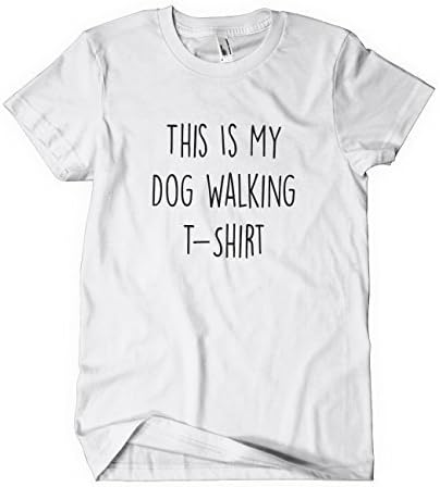 This Is My Dog Walking T-Shirt_White_Large