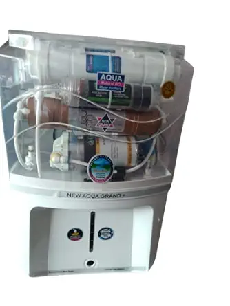 Aqua grand Plus- Advance plus 12 ltr RO + UV + UF + Copper + TDS Water purifier for home (white black) work up to 3000 tds.