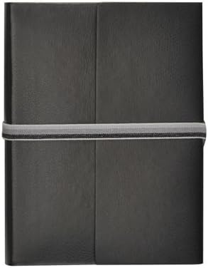 Grandluxe Elastiq A7 Journal, 240  Sheets, 3.1 x 5-Inches,Black (500085)