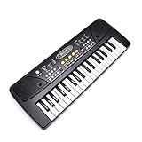 WMWX Clavier Multi-Fonctions pour Enfants, enseignement de la lumière des Touches Piano 37 Touches, Jouets éducatifs pour Enfants, Convient aux Enfants âgés de 0 à 8 Ans pour Apprendre la Musique