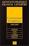 Mémento Communauté européenne