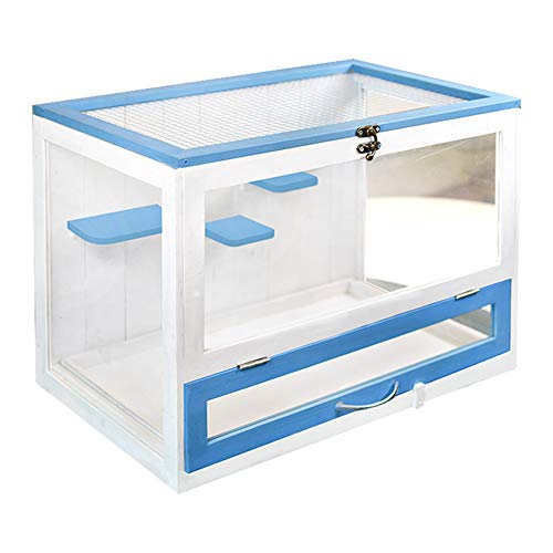 Preisvergleich Produktbild ZZQ Hamsterkäfig Lustige Meerschweinchen Käfig Acryl Kleine Haustiere Mäuse Haus Chinchilla Frettchen Igel Hamster Zubehör