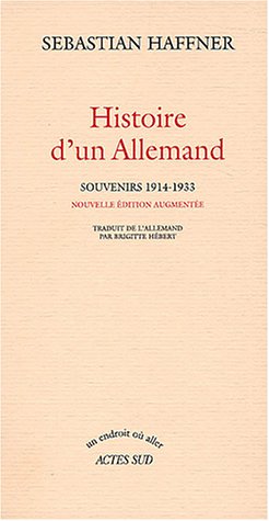 couverture de : Histoire d'un allemand