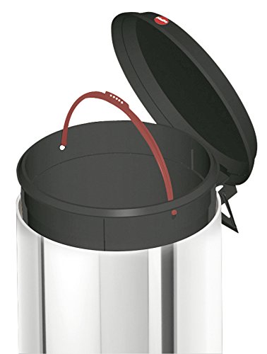 Hailo 0513-319, T1 M, Tret-Abfallsammler, 13 Liter, stahlblech silber - 4