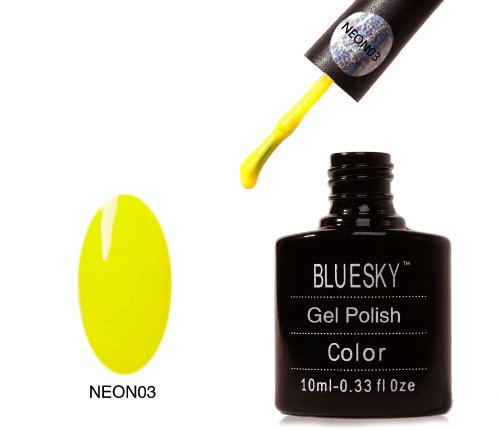 Bluesky Gel Polish Summer Neon, 3 Mustard Yellow 10 ml
