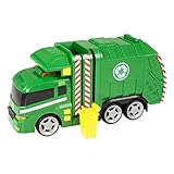 camion basura juguete juguettos Pilas incluidas Teamsterz 1416391 Camión de Basura con Luz y Sonidos, 42 cm