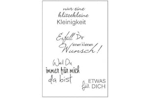 EFCO Clear Stamp "nur eine klitzekleine Kleinigkeit", 7,4x10,5cm