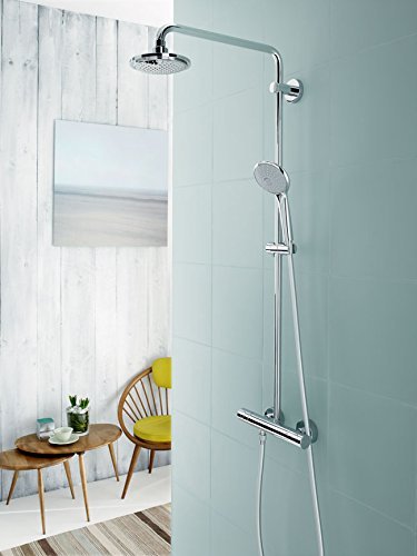 Grohe Euphoria 180mm mit Thermostat mit Handbrause – Duscharm 390mm, 27420001 (Good) - 3