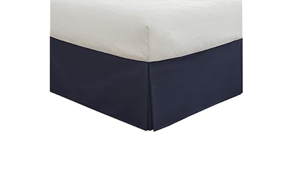 Bed Skirts Home Kitchen Dust Ruffle Queen Size Solid Navy Blue 12 Inches Drop Egyptian Cotton Quality Wrinkle Fade Resistant Comin18ju029951 Srp Bedding Real 350 Thread Count Split Corner Bed Skirt
