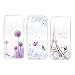 Produktbild [3 Pack] - Huawei Honor 8X Handyhülle Hülle Case Silikon Transparent Tasche Cover Durchsichtige Schutzhülle Handytasche Softcase Handycover Rückhülle Schale Bumper Feder Schmetterlings-Liebes-Blume
