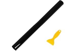 REFURBISHHOUSE 50 cm x 3 m Ventana Tinte pelicula Tenido Rollo Kit VLT Negro Ultravioleta-Prueba Resistente a los aranazo para Auto Coche casa Comercial transmision: 15%