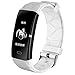 Produktbild AXNYLHY WATCH Fitness Smartwatch, Fitness-Armband mit Herzfrequenz-Messgerät Blutdruckmessgerät Schlafmonitor Schrittzähler IP68 wasserdichte Fitness-Tracker Rufen Sie SNS an,White