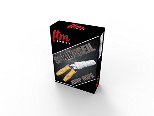 ftmsport Springseil im High Quality Retro-Design für Profis und Freizeitsportler zum Abnehmen oder auch für den Hochleistungssport - 5