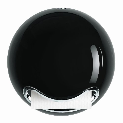 Spirella 10.16468 WC-Papier Rollenhalter, Bowl, schwarz glänzend