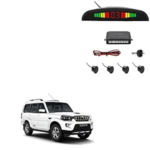 Sykit Reverse Car Parking Sensor LED Display Black (Universal)Mahindra Scorpio