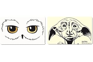 Logoshirt® Harry Potter I Hedwig I Dobby I Tagliere da Cucina I 23x14cm I Set di 2 I Design Originale su Licenza