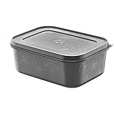 Deconox No Frost Silikon Yumuşak Kapalı Saklama Kabı Dondurucu ve Buzluk Saklama Kabı 675ml, Kapaklı No Frost Saklama Kabı 67
