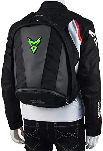 Motorcycle Helmet Backpack Waterproof Cycling Backpack Oxford Cloth Racing Backpack Leisure Travel Bag Outdoor Sports Riding Travel Camping Hiking Backpack