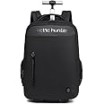 ah arctic hunter Trolley Backpack Laptop Bag with Multi-function Pockets Office Travel Backpack with Laptop/iPad Pocket and Clothing Pocket Water-resistant Backpack，Black