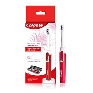 Colgate ProClinical 500R Whitening Rechargeable Sonic Electric Toothbrush with Dual Brushing Modes (With Replaceable Brush Head, Charger, and Travel Case Included)