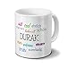 Produktbild Tasse mit Namen Durak - Motiv Positive Eigenschaften - Namenstasse, Kaffeebecher, Mug, Becher, Kaffeetasse - Farbe Weiß