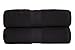 Produktbild leevitex 2er Pack Frottier Saunatücher Set 80x200cm - Qualität 500 g/m² - 100% Baumwolle in 19 modernen Farben (Schwarz)