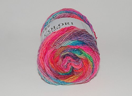 Lang Yarns MILLE COLORI SOCKS AND LACE LUXE, 859.005 – Bunt Pink/Blau - 2