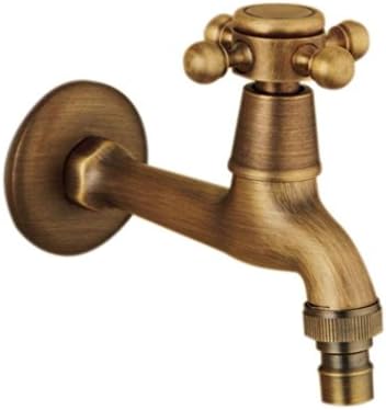 AGAOYUHUA Faucet copper antique washing machine faucet European retro single cold universal mop pool faucet,A