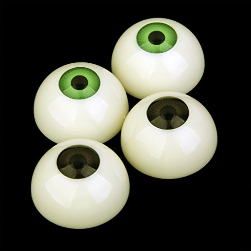 2 x Puppenaugen Augapfel Kunststoffaugen Puppen Augen Halloween Deko 30mm - 9