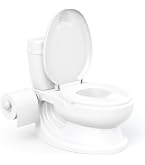 Vasino Per Bambini Fiqops Con Rumore Di Sciacquone, Serbatoio Rimovibile, Coperchio, Maniglie, Spazzola E Cuscino Morbido – Portata 50 Kg, Fino A 4 Anni