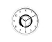 Produktbild Wanduhr Metall Retro Chinesisch klassische Tinte Malerei ruhigen Retro Wanduhr Uhr Wohnzimmer Küche Esszimmer Schlafzimmer Uhr - 25 cm / 30 cm / 35 cm , Weiß , 25cm