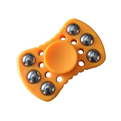 XQL Mini Fidget Hand Spinner Toy Stress Reducer Focus Toy for Kids and Adults Orange XQL Mini Fidget Hand Spinner Toy Stress Reducer Focus Toy for Kids and Adults Orange