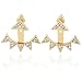Produktbild Damen Schmuck, DOLDOA Mode Dreieck Elegant Ohrring Ohrschmuck Party Ohrstecke Vintage Ohr Ring Ohrhänger Earring Creolen Ohrclips Ohrklemme Jewelry Geburtstags Geschenk Valentinstag Geschenk für Frauen Mädchen Freundin Mutter Tochter Mama (Gold - A, 0.87"X0.79")