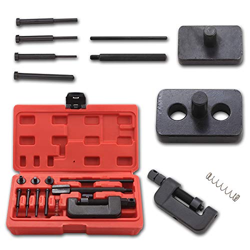 MultiWare Coffret Outils Multifonction Séparateur de Maillons Rivets de Chaîne Disjoncteur pour Réparation de Moto Vélo Bicyclette