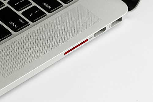 8MOBILITY iSlice Aluminium Micro SD Speicher Adapter für MacBook Pro Retina 13 “ A1425 und A1502 (rot) - 5