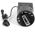Headlight Switch, Auto Headlamp Switch Light Sensor Module with Auto On/Off Light Sensor Compatible with VW Golf Mk4 Passat Polo GMC Sierra Chevy Silverado Automotive Interior and Exterior