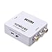 Price comparison product image Yctc HDMI to RCA AV CVBs Composite Video Audio 1080P Converter Adapter Supporting PAL/NTSC Switch with USB Charge Cable for Old TV/PC/Laptop/PS4/Xbox 360/Fire TV/STB/VHS/VCR/Blu-Ray DVD Player - White