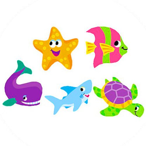 German Trendseller® – 200 x Sticker Seetiere ┃ – kleine Seetiere im Korallenriff – ┃ Kindergeburtstag ┃ 200 Sticker – im Set für Kinder - 2