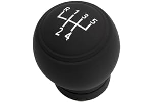 NHQZ Funda Pomo Cambio Marcha Coche Antideslizante, 5 Marchas, Negro, Unisex Adulto